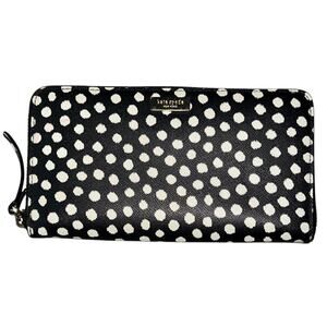 Kate Spade Laurel Way Printed Neda Musicaldot Saffiano Leather Zip-Around Wallet